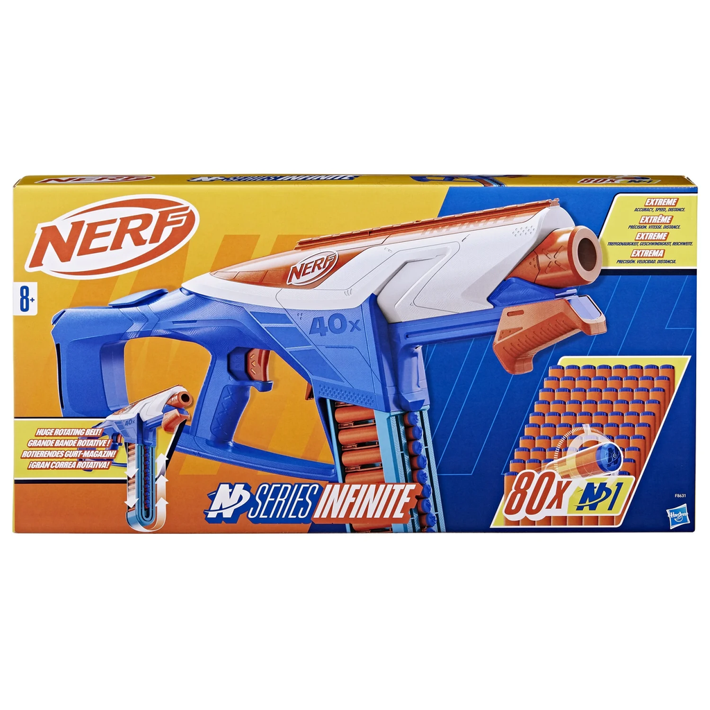 HASBRO Nerf N Series Infinite blaster and 80 N1 darts per unit