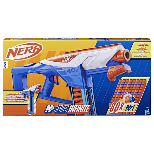 [5010996254740] HASBRO Nerf N Series blaster Infinite et 80 fléchettes N1 l'unité