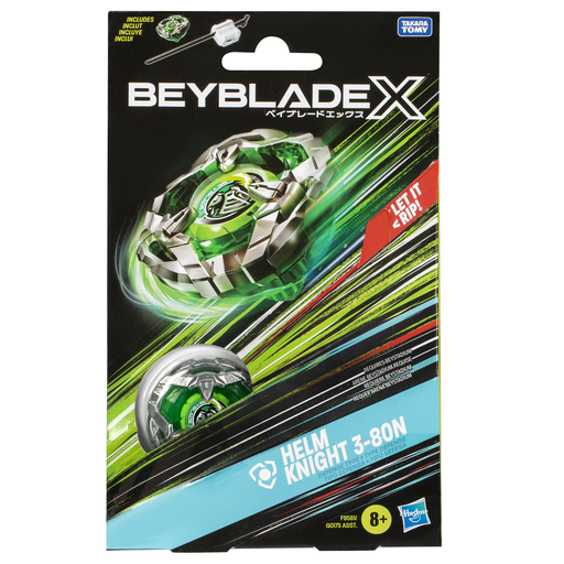 [5010996257086] HASBRO Beyblade X Starter Avec Toupie De Compétition Helm Knight 3-80n Et Lanceur