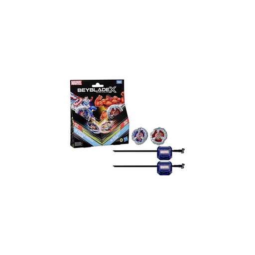 [5010996305718] HASBRO Beyblade X Marvel Captain America vs Red Hulk 4-70GB & 1-80R