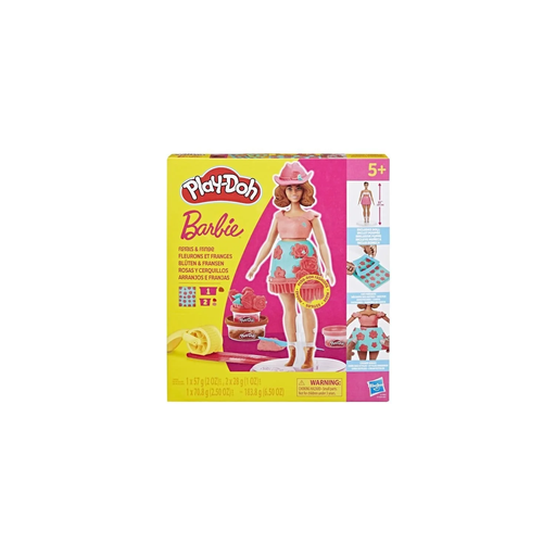 [5010996315694] MATTEL Play-Doh Barbie Flower And Fringe Set, Modeling Dough Kit