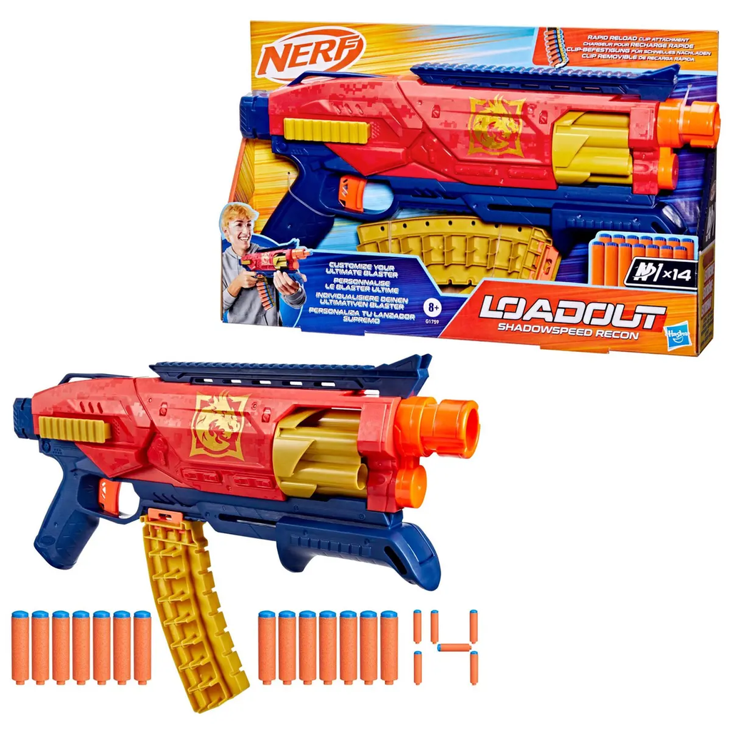 HASBRO Lançador NERF Load Out Shadow Speed Recon