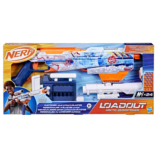 [5010996331687] HASBRO Arctic Zerostriker Nerf Loadout Blaster l'unité