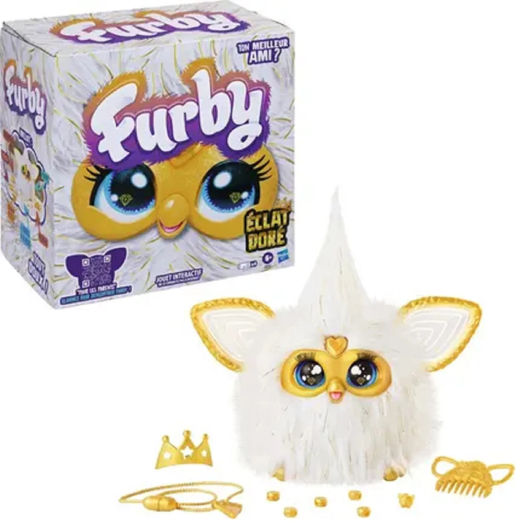 HASBRO Furby Golden Spark interactive plush, 1 unit