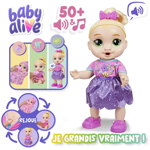 [5010996344380] HASBRO Baby Alive Grandit En 3 Étapes - Dès 3 ans