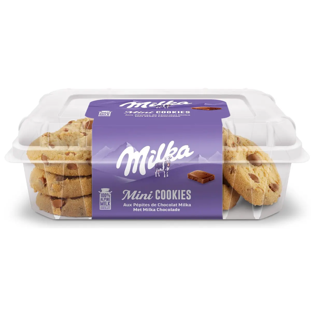 MILKA Mini cookies Milk Chocolate Chip Biscuits 168 g