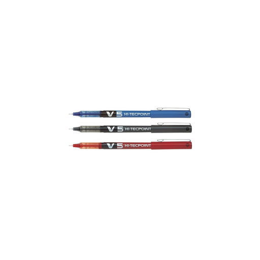 [5055747152036] PILOT 3 Rollerball Pens Hi-tecpoint V5 Fine Tip Assorted