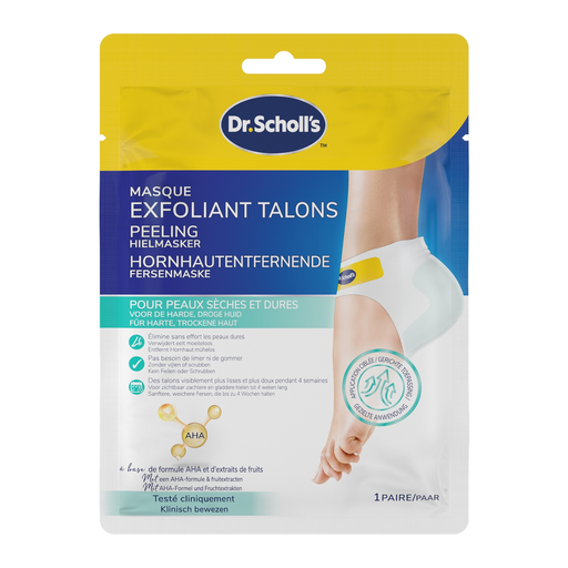 [5056585800394] SCHOLL Foot Mask Exfoliating Heel AHA Fruit Extracts pair