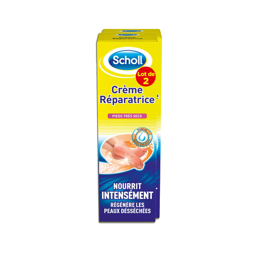 [5056585801308] SCHOLL Repairing Moisturizing Foot Cream for Dry and Damaged Feet 2x75ml