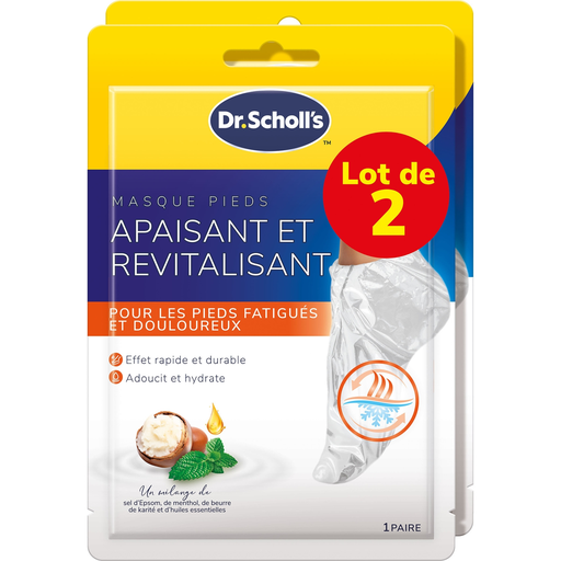[5056585804330] SCHOLL Soothing and Revitalizing Foot Mask pack of 2