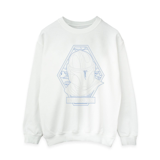 [5057864786040] STAR WARS Sweatshirt THE MANDALORIAN Mulher Branco