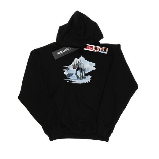[5057972193051] STAR WARS Sweatshirt com Capuz AT-AT Rapaz Preto