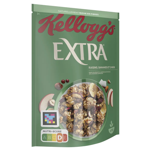 [5059319017341] KELLOGG'S Extra Cereales Pasas Plátanos y Nueces 450 g