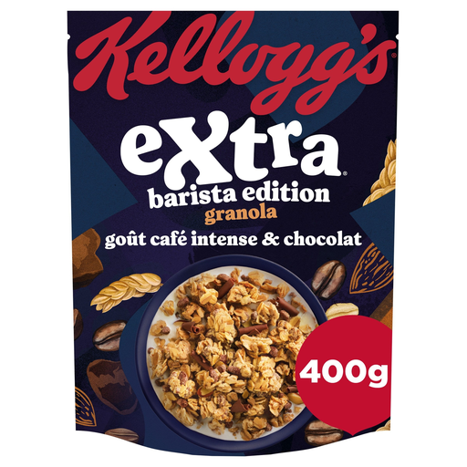 [5059319021423] KELLOGG'S Cereais Extra Barista Sabor Café Intenso e Chocolate 400 g