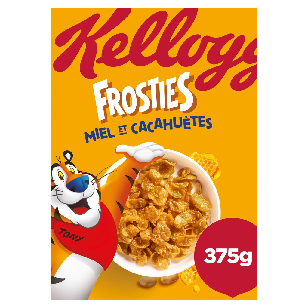 KELLOGG'S Cereais Frosties Mel e Amendoins 375 g
