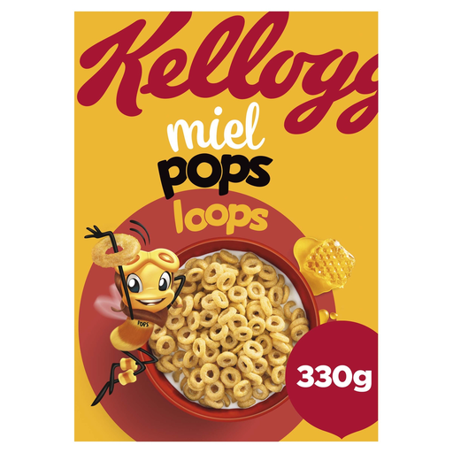 [5059319023885] KELLOGG'S Cereais Miel Pops Loops 330 g
