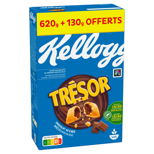 [5059319027913] KELLOGG'S Trésor Cereais recheados com chocolate de leite 750 g