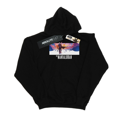 [5059400125368] STAR WARS Sweatshirt com Capuz THE MANDALORIAN Menino Preto