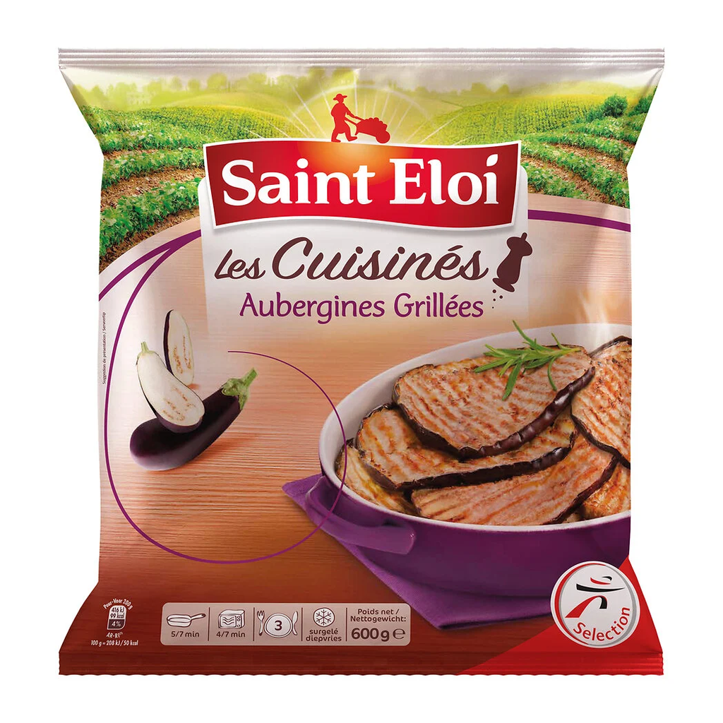 SAINT ELOI Grilled Eggplant Slices Frozen 600 g