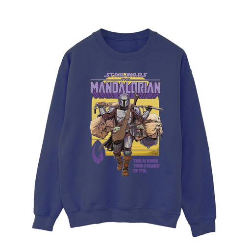 [5059934290488] STAR WARS Sweatshirt The Mandalorian homem azul marinho