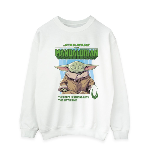 [5059934302563] STAR WARS Sweat The Mandalorian The Force Is Strong Homme Blanc