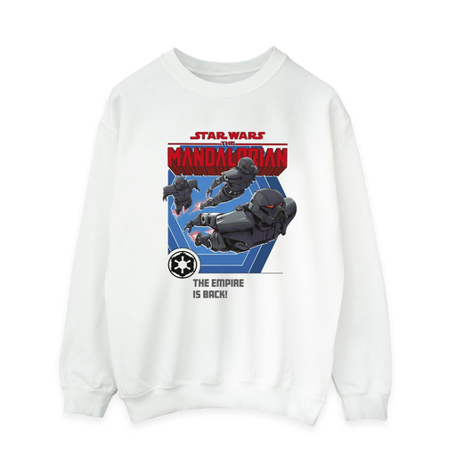 [5059934304642] STAR WARS Sweatshirt The Mandalorian Empire Is Back Homem Branco