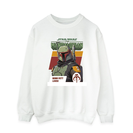 [5059934306981] STAR WARS Sweatshirt THE MANDALORIAN LIVES Homem Branco