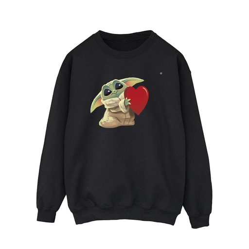 [5059934323728] STAR WARS Sweat The Mandalorian The Kids With Heart Men Black