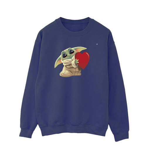 [5059934323827] STAR WARS Sweatshirt The Mandalorian The Kids With Heart Homem Azul Marinho