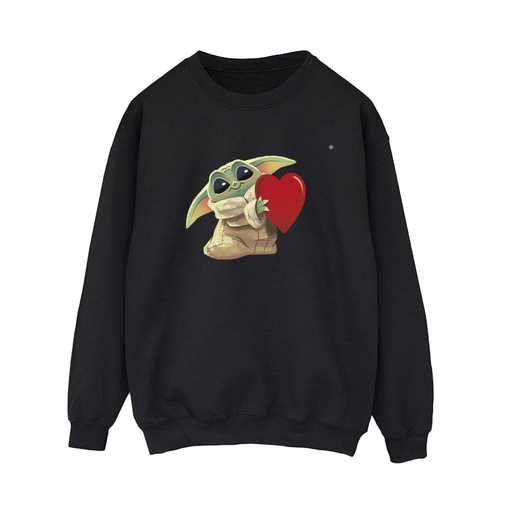 [5059934324138] STAR WARS Sudadera The Mandalorian The Kids With Heart Mujer Negro