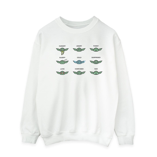 [5059934391710] STAR WARS Sweatshirt MANDALORIAN MOOD Men White