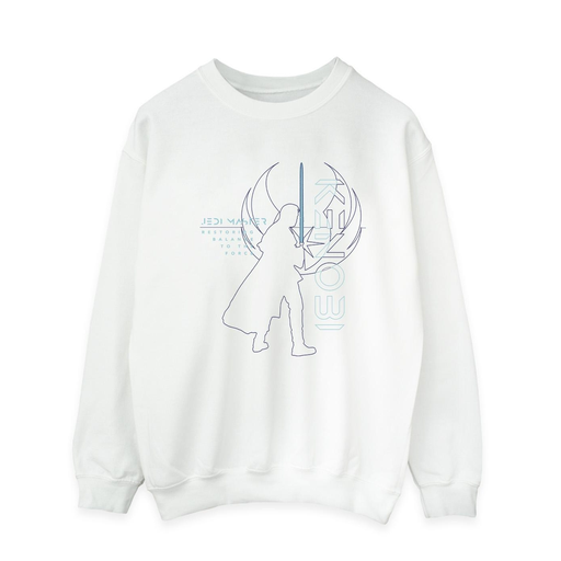 [5059934428119] STAR WARS JEDI MASTER BALANCE Men's Sweatshirt White