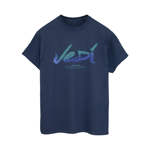 [5059934438071] STAR WARS Camiseta JEDI Mujer Azul marino