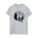 STAR WARS Camiseta Mujer Gris jaspeado