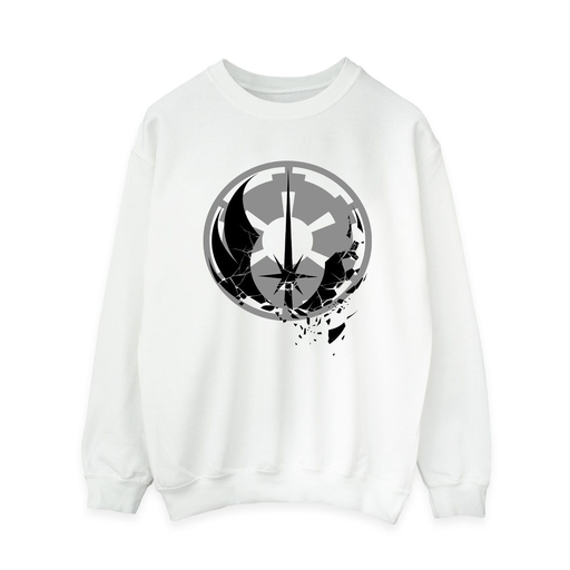 [5059934441194] STAR WARS Sweat Femme Blanc