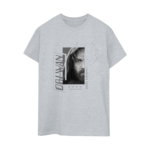 [5059934442931] STAR WARS Camiseta JEDI Mujer Gris jaspeado