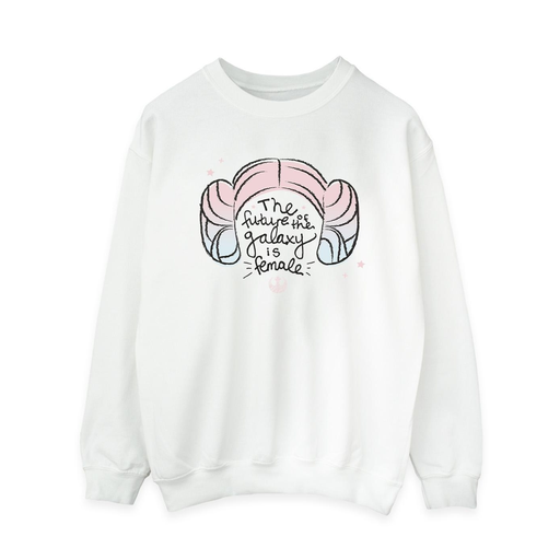 [5063153447141] STAR WARS Sweatshirt FUTURE OF THE GALAXY Mulher Branco