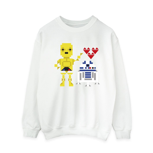 [5063153555310] STAR WARS Sweat Femme Blanc