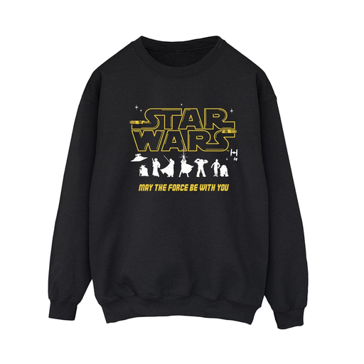 [5063283387829] STAR WARS Sweatshirt FORCE Mulher Preto