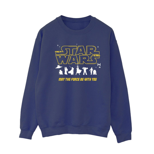 [5063283387843] STAR WARS Sweatshirt FORCE Mulher Azul Marinho