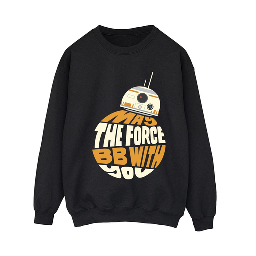 [5063283390362] STAR WARS Sweatshirt MAY THE FORCE Mulher Preto