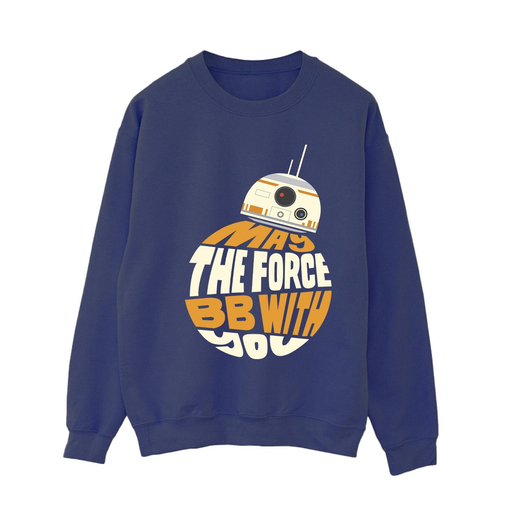 [5063283390386] STAR WARS Sweatshirt MAY THE FORCE Mulher Azul marinho