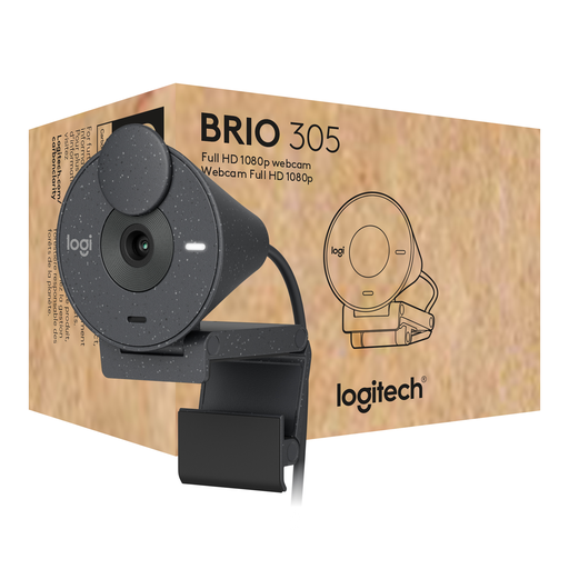[5099206106161] LOGITECH Webcam Brio 305 1080p USB-C Graphite