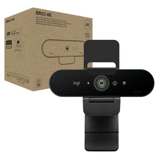 [5099206129962] LOGITECH Webcam 4k Ultra Hd Verre Noir 102x26,5x27mm Brio 13001746