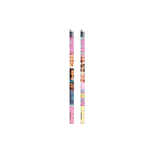 [5204549163638] MATTEL Barbie Grey Pencil With Eraser Fun Writing