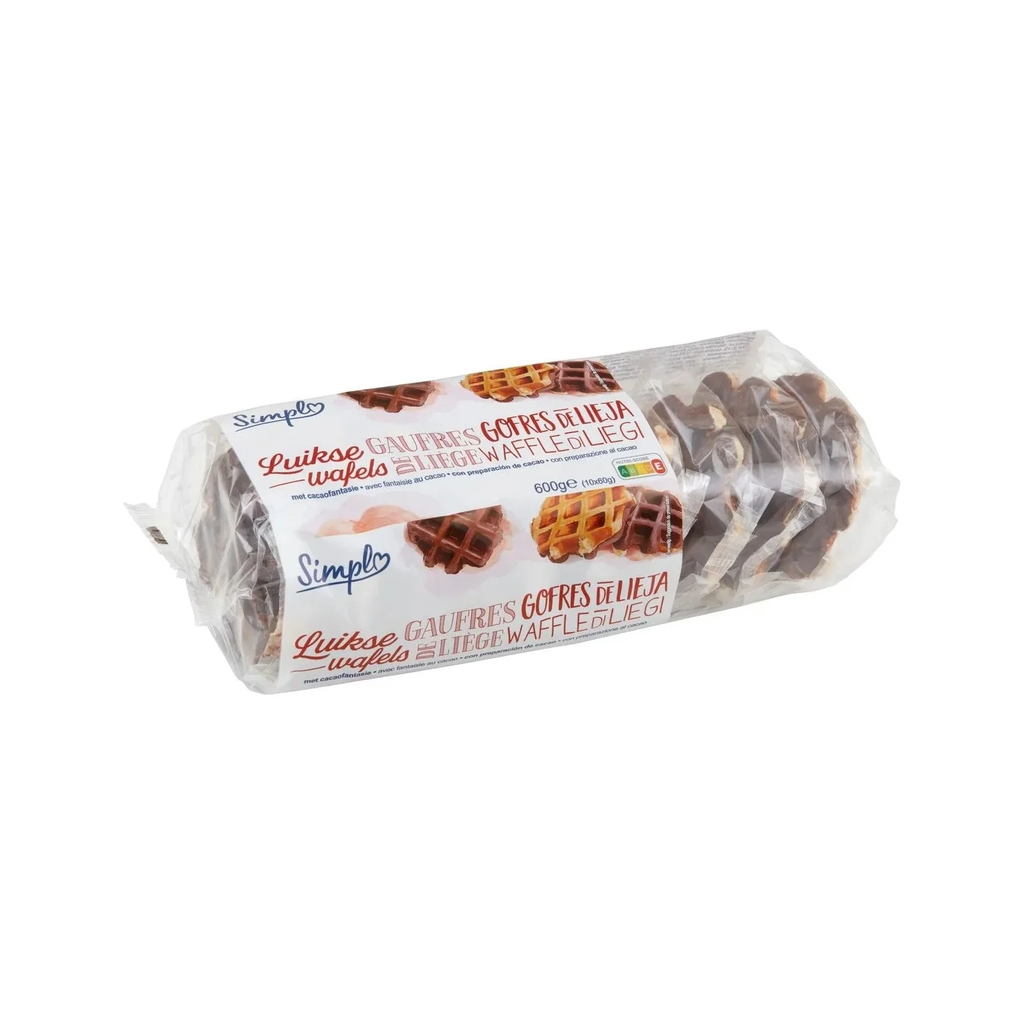 SIMPL Liège Waffles with Cocoa 600 g