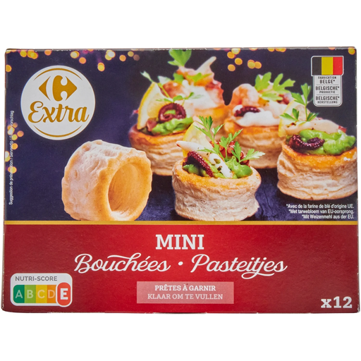[5400101166493] CARREFOUR CLASSIC Mini Pastry Shells Ready to Fill 54 g