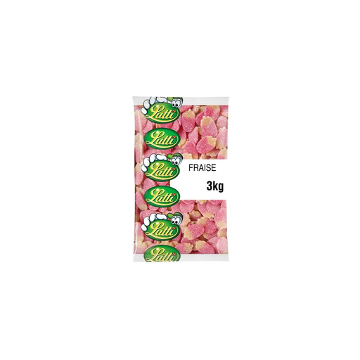 [5400787025640] LUTTI Caramelos Ácidos de Fresa Azucarados 3 kg