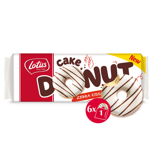 [5410126010268] LOTUS Cake donut com cobertura zebra kiss 204 g