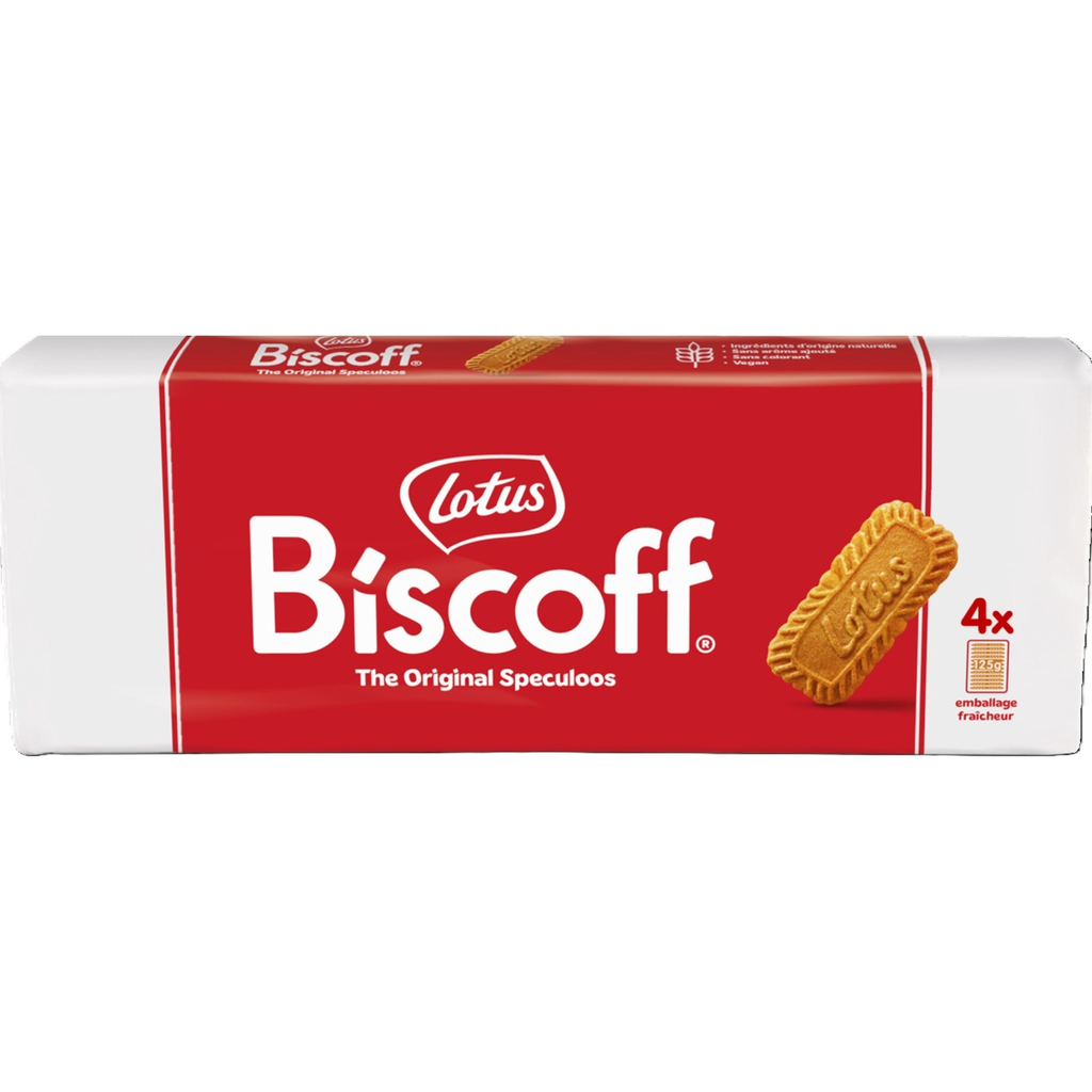 LOTUS Biscoff bolachas speculoos original 4 x 125 g